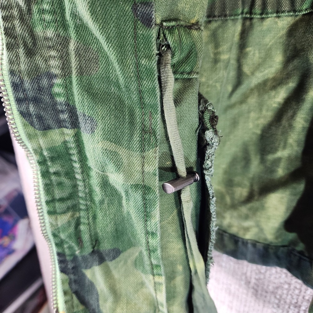 Free People Seize The Day Canvas Military Jacket‎ Womens L Green Tan Camo NWT - Picture 13 of 16